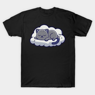 Cat sleeping on cloud T-Shirt